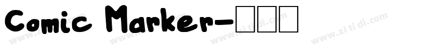 Comic Marker字体转换